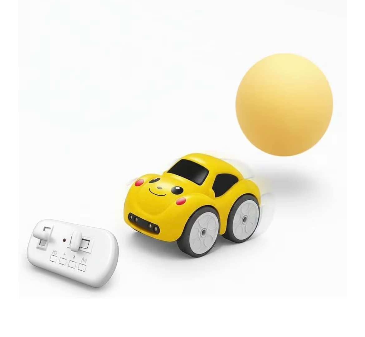 Smart Mini RC Intelligent Sensor Stunt Car Toy for Kids 3-8 | 4 Smart Modes: Follow Object, Chase, and Follow Track, Rechargeable Cartoon Car with Music & Bright LED Light | Best Birthday Gift for Kid